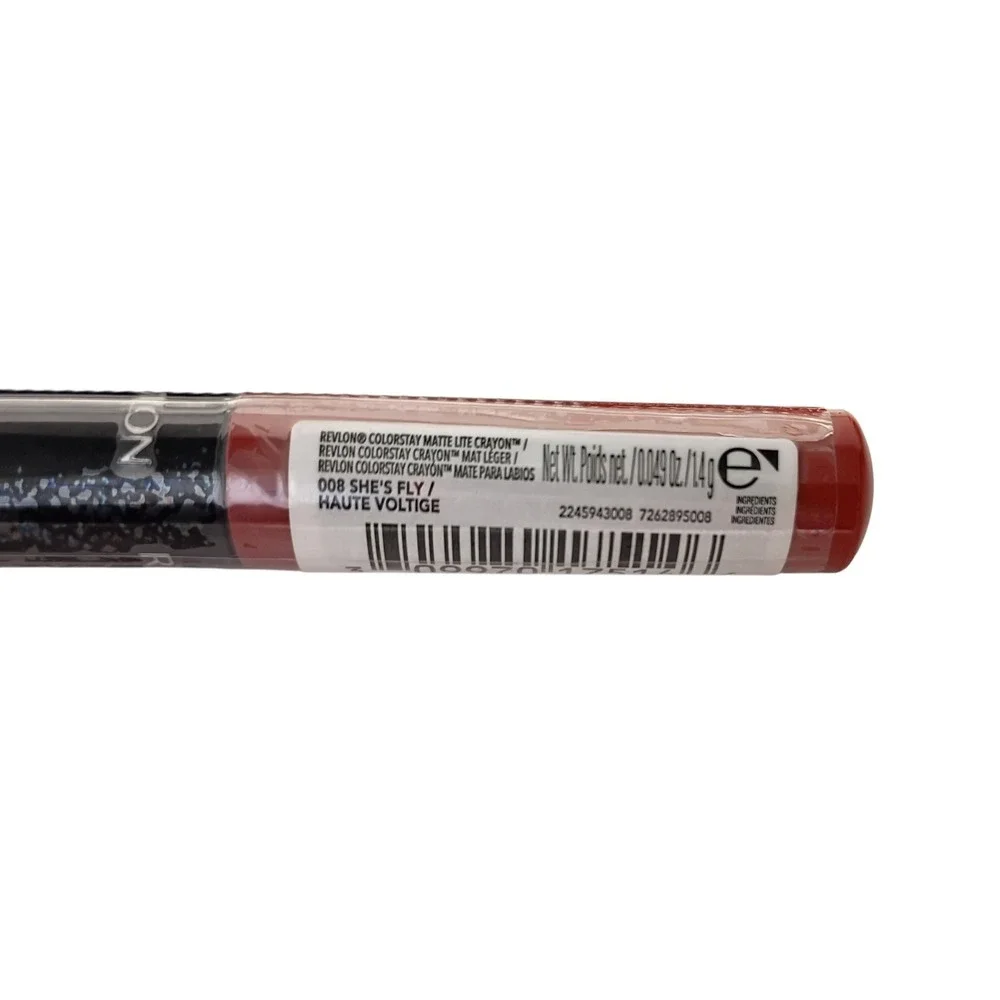 2X Revlon ColorStay Matte Lite‎ Crayon For Lips #008 SHE'S FLY- SEALED
